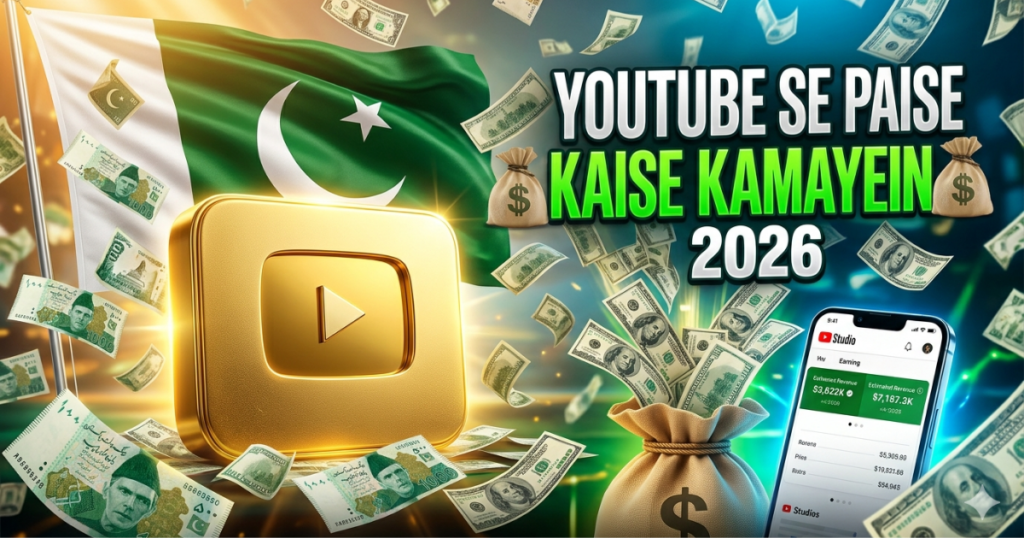youtube se paise kaise kamayein pakistan 2026
