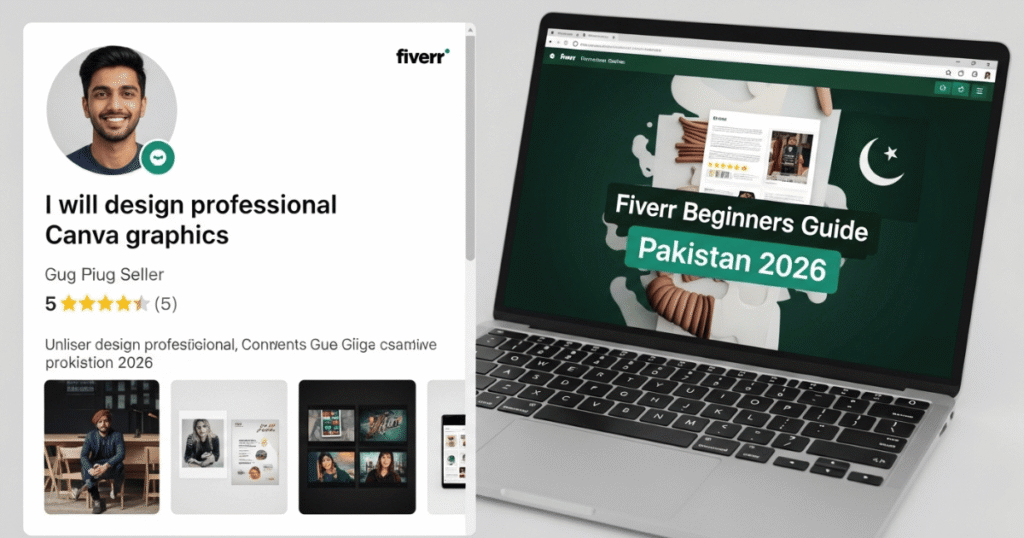 Fiverr profile and gig setup example for beginners in Pakistan 2026