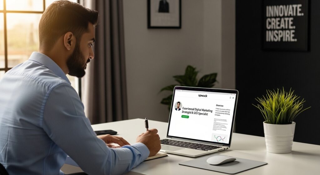 Professional Upwork profile example for Pakistani freelancers