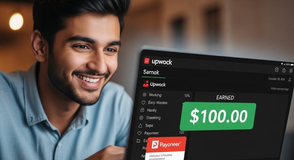 First $100 earned on Upwork from Pakistan real case study