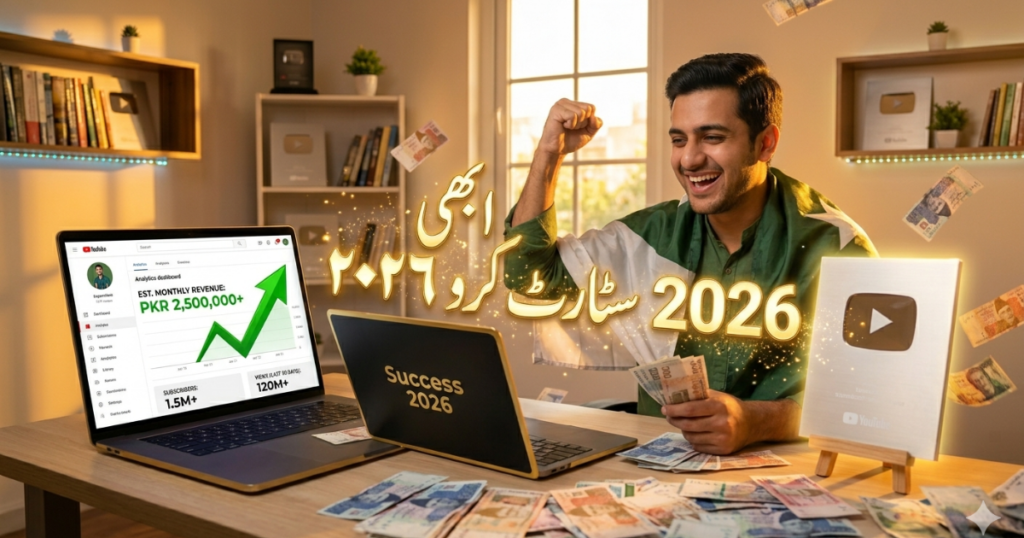 youtube se earning shuru karein pakistan 2026