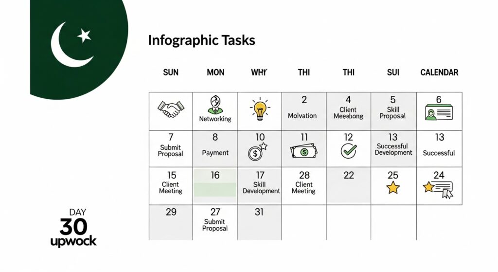 30 day action plan to earn first $100 on Upwork